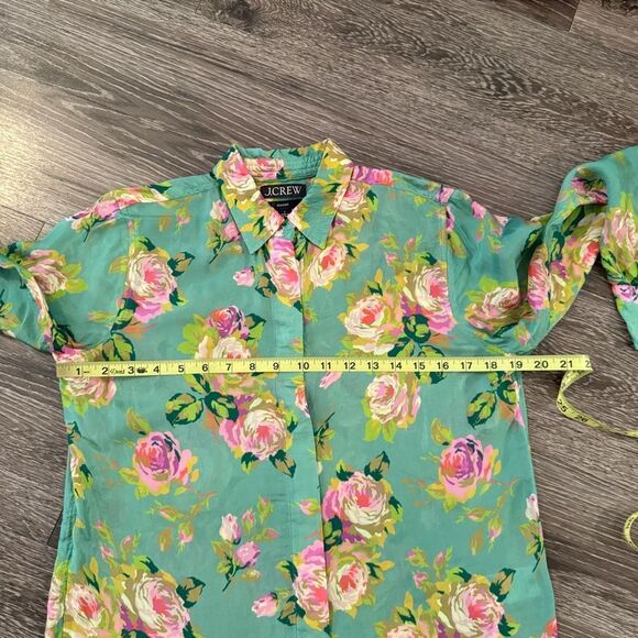 J. Crew Classic-fit cupro-blend shirt in rose garden - Picture 6 of 9